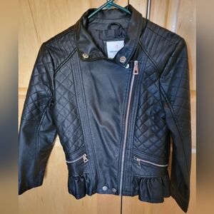 Stylish Girls (XL/16) Urban Republic Faux leather, black jacket